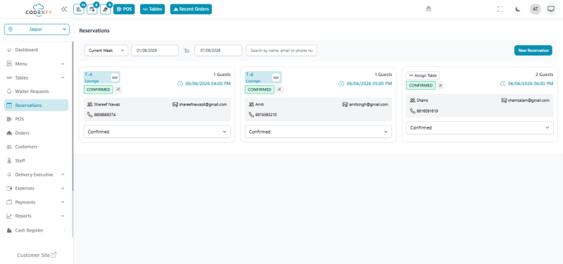 Optimize Table Reservations
